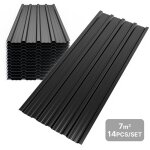 Panneau et lame de bardage tle bac acier abri de jardin toiture en mtal galvanis 14x110x 46cm=7m ...