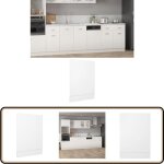 Panneau de lave - vaisselle blanc 45x3x67 cm agglom�r� - panneau lave vaisselle - meuble cuisine - armoire ...