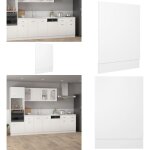 Panneau de lave - vaisselle blanc 45x3x67 cm agglom�r� - panneau lave vaisselle - meuble cuisine - armoire ...