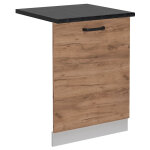 Panneau de lave - vaisselle r - line, ch�ne de force dor�, 60cm, pt anthracite vicco