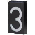 Panneau lumineux led  nergie solaire pour l'extrieur, maison, htel, magasin, adresse de porte, plaque ...