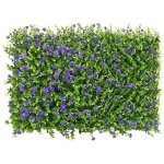 Panneaux de mur de gazon artificiel, 40x60cm haies artificielles panneaux cl�ture topiaire criblage pour ...