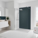 Panneau mural anthracite, revtement pour douche et salle de bain, dcodesign couleur schulte 120 x 210 ...