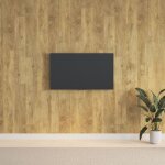 The living store - panneaux muraux aspect bois marron pvc 2, 06 m - panneau mural - revtement mural ...