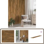 Panneaux muraux aspect bois marron pvc 4, 12 m - panneau mural - papier peint effet bois - dcoration ...