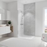 Panneau mural 150 x 255 cm béton ciré, revêtement pour douche et salle de bain, décodesign softtouch ... Panneau mural 150 x 255 cm béton ciré, revêtement pour douche et salle de bain, décodesign softtouch ...