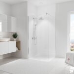 Panneau mural blanc brillant, revêtement pour douche et salle de bain, décodesign brio schulte 150 x ... Panneau mural blanc brillant, revêtement pour douche et salle de bain, décodesign brio schulte 150 x ...