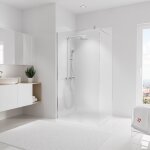 Panneau mural blanc brillant, rev�tement pour douche et salle de bain, d�codesign softtouch, schulte, ...