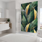Panneau mural feuilles de bananier, revtement pour douche et salle de bain, dcodesign softtouch schulte ...