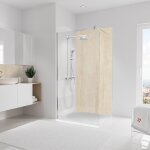 Panneau mural 100 x 210 cm pierre calcaire, revtement pour douche et salle de bain, dcodesign softtouch ...