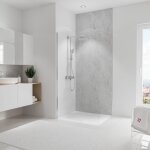 Panneau mural pierre gris clair, revêtement pour douche et salle de bain, décodesign softtouch schulte ... Panneau mural pierre gris clair, revêtement pour douche et salle de bain, décodesign softtouch schulte ...
