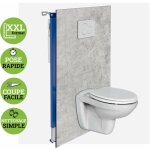 Panneau coffrage wc suspendu , l120l1200. 4 cm, effet bton, urban concrete by sanizo