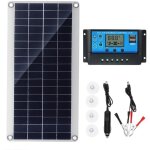 Qiyao - panneau solaire 300w 12v, kit de panneau solaire avec contrôleur de charge solaire 20a pour camping ... Qiyao - panneau solaire 300w 12v, kit de panneau solaire avec contrôleur de charge solaire 20a pour camping ...