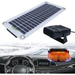 Panneau solaire � cristaux 30 w - chauffage ext�rieur portable pour serre, abri de jardin, niche pour ...