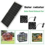 Panneau solaire monocristallin 16 w 16 v, tanche ip65, avec cadre ventilateur solaire ventilateur d'extractio ...
