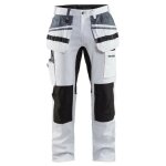 Blaklader - pantalon peintre + stretch 1910 - blanc - 40 - jambes standards