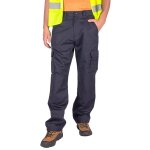 Pantalon de travail firi pantalon de travail ohs noir w28 l32 avec poches pour homme
