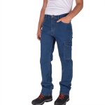 Pantalon de travail homme firi, pantalon en denim élastique, taille 46, bleu marine Pantalon de travail homme firi, pantalon en denim élastique, taille 46, bleu marine