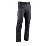 Pantalon vulcain stretch avec poches genouillres gris sombre noir t 48 lma 1822