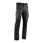 Lma - pantalon stretch bicolore gris / noir avec poches genouillres vulcain 46