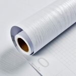 Papier adhesif pour meubles bois blanc d�coration papier peint imperm�able 40x300cm bureau armoire armoire ...