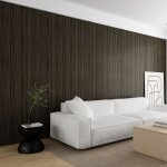 Papier peint 3d effet bois caf� noir adh�sif auto collant �paississement 60cm x 3m en rouleau style industriel ...