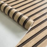Papier peint bois 3d 0, 45x10, 05m, effet scandinave, naturel, mur moderne.
