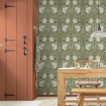 William morris at home - papier peint intiss� william morris pimpernel green 1005 x 52cm vert