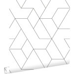 Origin wallcoverings - papier peint lignes graphiques noir et blanc - estahome Origin wallcoverings - papier peint lignes graphiques noir et blanc - estahome