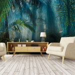 Ambiance - sticker - papier peint panoramique jungle préencollé jungle des tropiques h 250 x l 360 cm ... Ambiance - sticker - papier peint panoramique jungle préencollé jungle des tropiques h 250 x l 360 cm ...