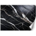 Papier peint pierre de marbre noir et blanc 100x70