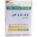 Tonysa papier de test ph 2 couleurs 4, 5 - 9, 0 test rapide 100 bandelettes de surveillance avec carte ... Tonysa papier de test ph 2 couleurs 4, 5 - 9, 0 test rapide 100 bandelettes de surveillance avec carte ...