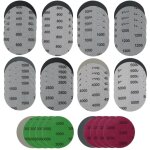 Papier de verre sec � l'eau 75 mm, 50 pi�ces papier � poncer rond, 600 / 800 / 1000 / 1200 / 1500 / 2000 ...