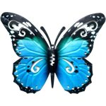 Papillons en m�tal pour l'ext�rieur - grand papillon - d�coration murale en m�tal 3d � suspendre