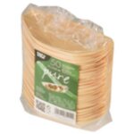 Papstar � fingerfood � - bols en bois, � pur �, 11 cm x 6, 5 cm, � bateau �, 50 pi�ces