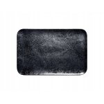 Papstar karbon assiette noire 38 x 21 cm porcelaine