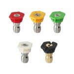 Paquet de 2 10 buses, pointe plate, jet droit et mousse pour pulvérisateurs pro et dorsal Paquet de 2 10 buses, pointe plate, jet droit et mousse pour pulvérisateurs pro et dorsal