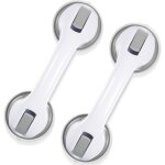 Paquet de 2 barres d'appui pour bain et douche, poigne de douche, poigne  ventouse  forte tenue, ...