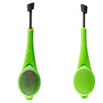 Paquet de 2 boule � th�, filtre th�, infuseur � th� r�utilisable de type poussoir pour th� en vrac pour ...