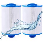 Paquet de 2 filtres spa, remplacement du filtre du spa de piscine, fil grossier de 1 1 / 2', compatible ...