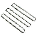 Paquet de 3 cha�nes de tron�onneuse 20 pouces angle droit 325 063 38 lames 76 maillons pour scies � huile ...