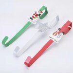 Paquet de 3 crochets en m�tal pour couronne de no�l, d�coration d'arbre de no�l, porte, mur, maison, ...