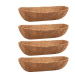 Paquet de 4 doublures noix pour auge 24 pouces jardini�re murale balustrade pont panier fen�tre naturelles ...
