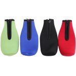 Paquet de 4 manchons isolants pour bouteilles bire garder la boisson au frais, vestes  fermeture clair, ...
