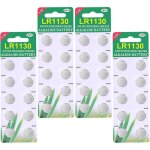 Paquet de 40 piles bouton alcaline de la pile lr1130 ag10 1. 5 v, batteries bouton dur�e de vie 3 ans ...