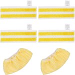 Convient pour les paquets de 6 chiffons de rechange en microfibre pour les nettoyeurs vapeur karcher ...