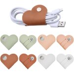 Paquet de 8 organisateurs en cuir love, attaches de c�ble en cuir pu, organisateur de c�bles r�utilisables, ...