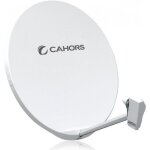 Parabole fibre smc 100 cm - cahors - support 1 lnb - blanc - garantie 10 ans - r�ception optimale