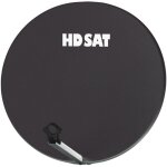 Hdsat - parabole satellite fibre composite gris anthracite 75cm + brides inox anti corrosion Hdsat - parabole satellite fibre composite gris anthracite 75cm + brides inox anti corrosion