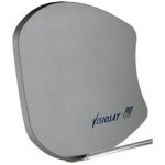 Parabole - visiosat - 0 145 016 bisat - gain 37. 5 db - installation sur m�t - couleur gris